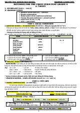 Đề cương ôn tập Học kì 1 Tiếng Anh 9 năm 2025–2026 trường THCS Nguyễn Trãi (Bà Rịa Vũng Tàu)